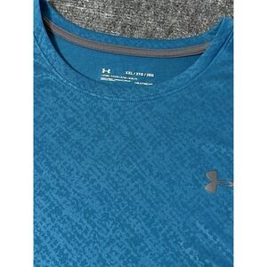 Mens Under Armour Aquamarine Crew Neck Short Sleeve ActiveWear‎ Shirt Size XXL